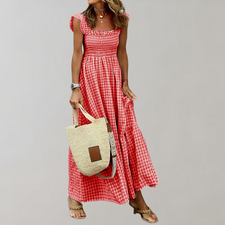 Vivianne – Retro Dames Zomerjurk met Flatterende Pasvorm
