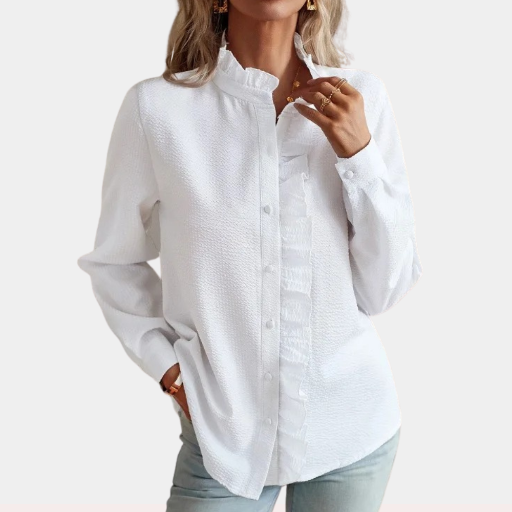 Lunavie – Gestreepte zomerblouse van luchtige stof voor dames