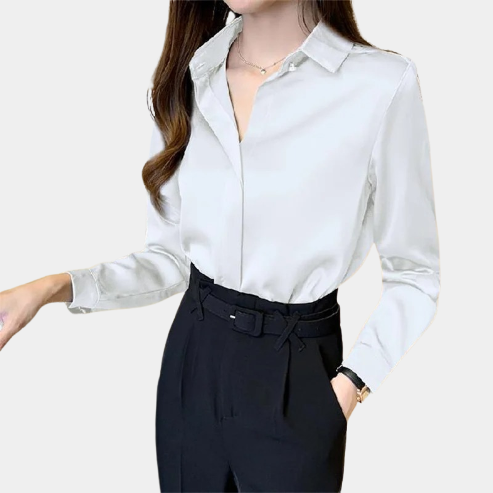 Elarine – Elegante damesblouse met verfijnde charme en tijdloze veelzijdigheid