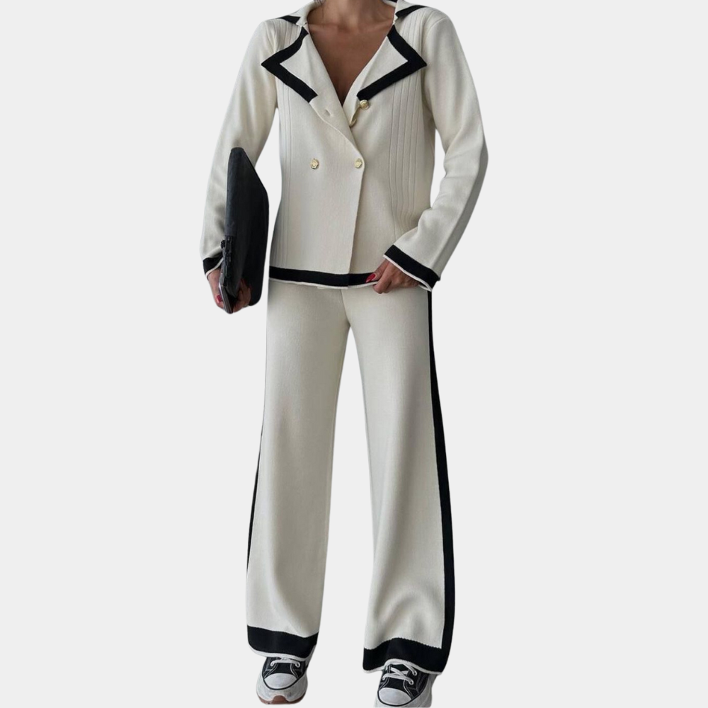 Avenora – Stijlvolle Tweedelige Set met Top en Broek