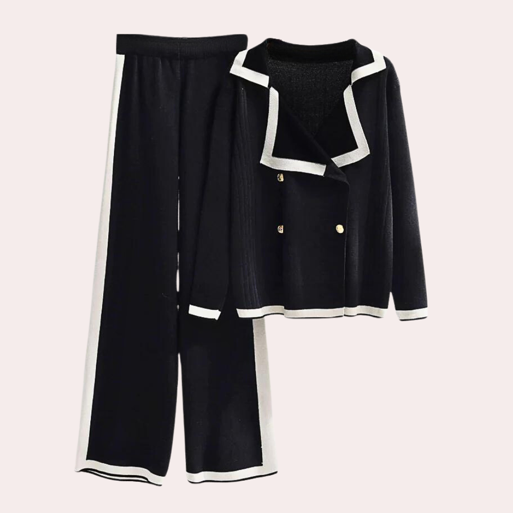 Avenora – Stijlvolle Tweedelige Set met Top en Broek