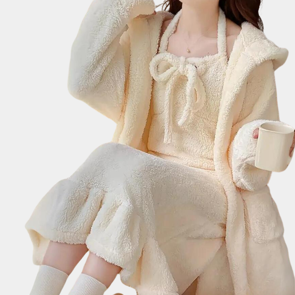 Liora – Dames Pyjama Set in Zacht & Warm Loungewear Design