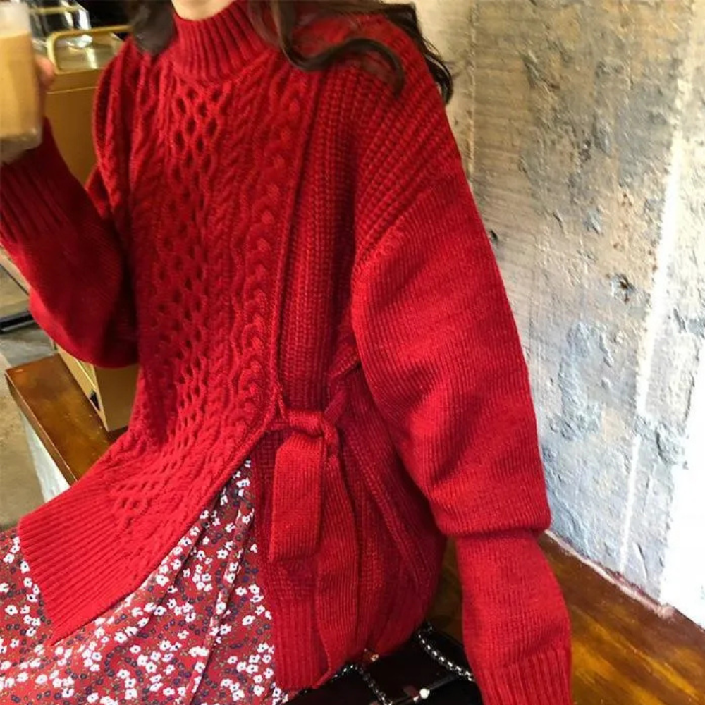 Elaris – Gebreide Damestrui met Elegant Breipatroon