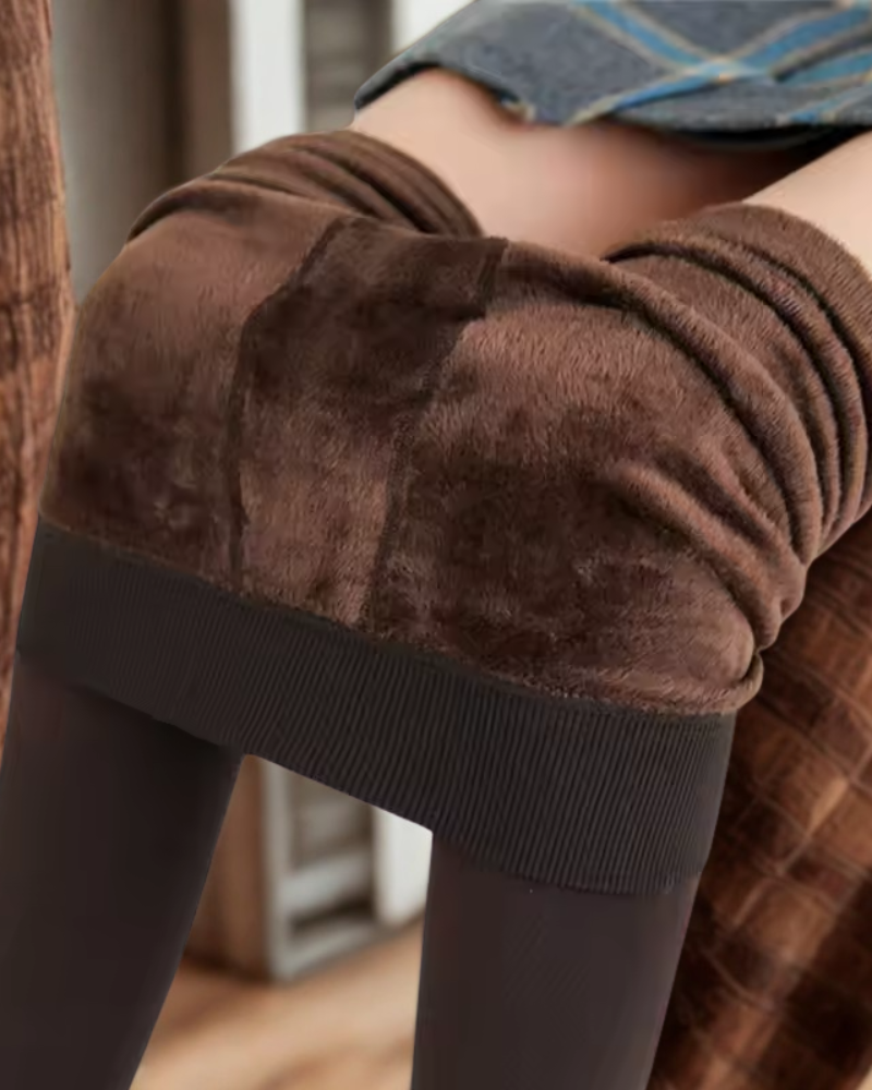 Elayne Fleece-Lined Legging – Warme en Elegante Dameslegging voor de Winter
