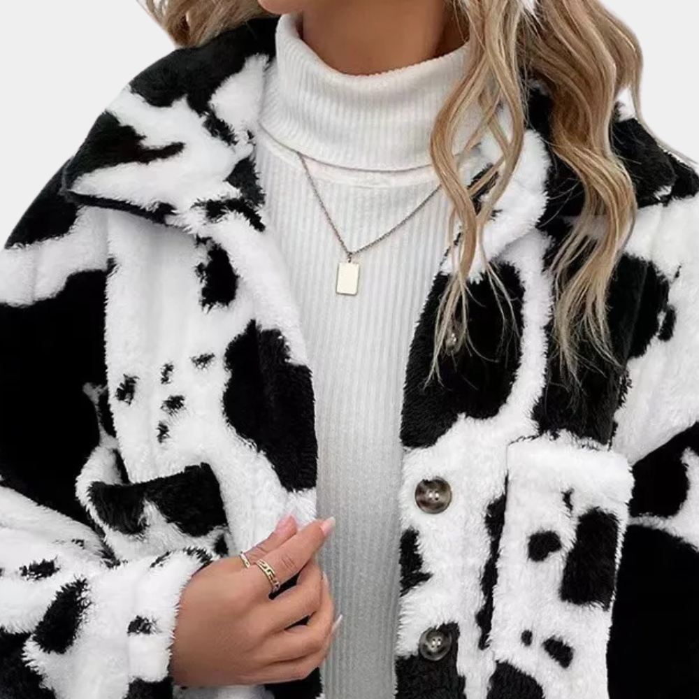 EMILIA - Luxe Winterjas voor Dames in Zwart en Bruin