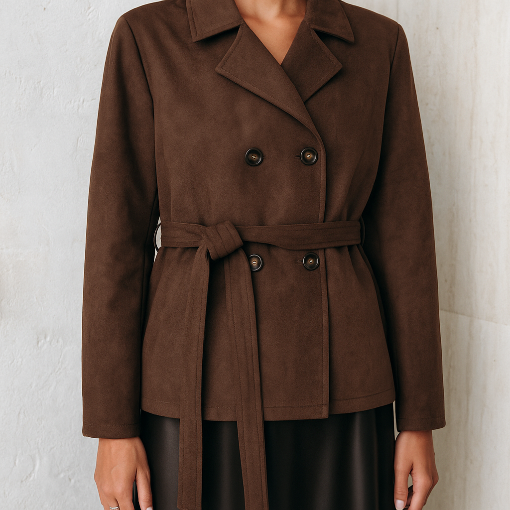 Céline Suède Jas – Tijdloze Luxe in een Verfijnd Design