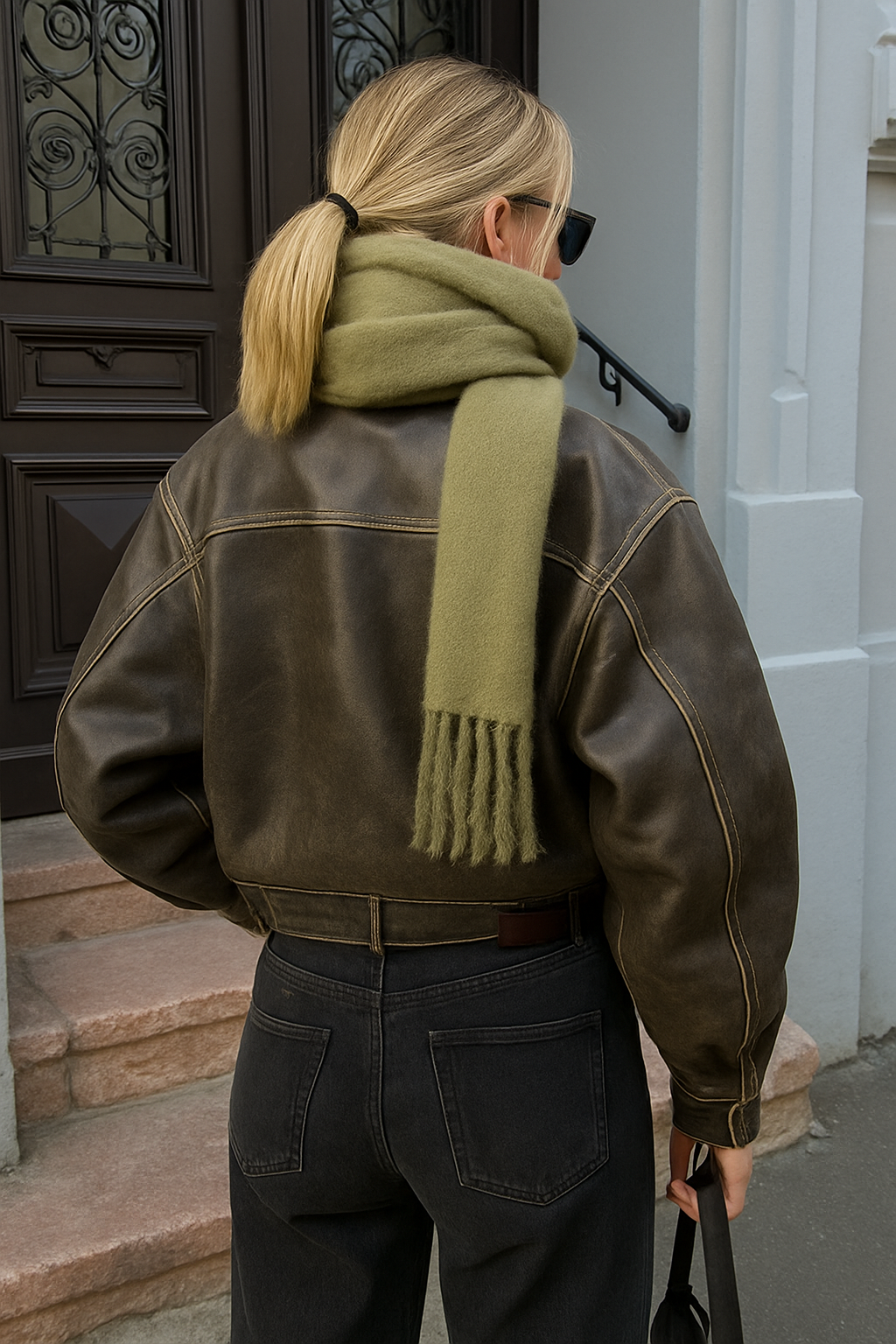 Marisol Vintage Jacket – Tijdloze Stoerheid in Vegan Leer