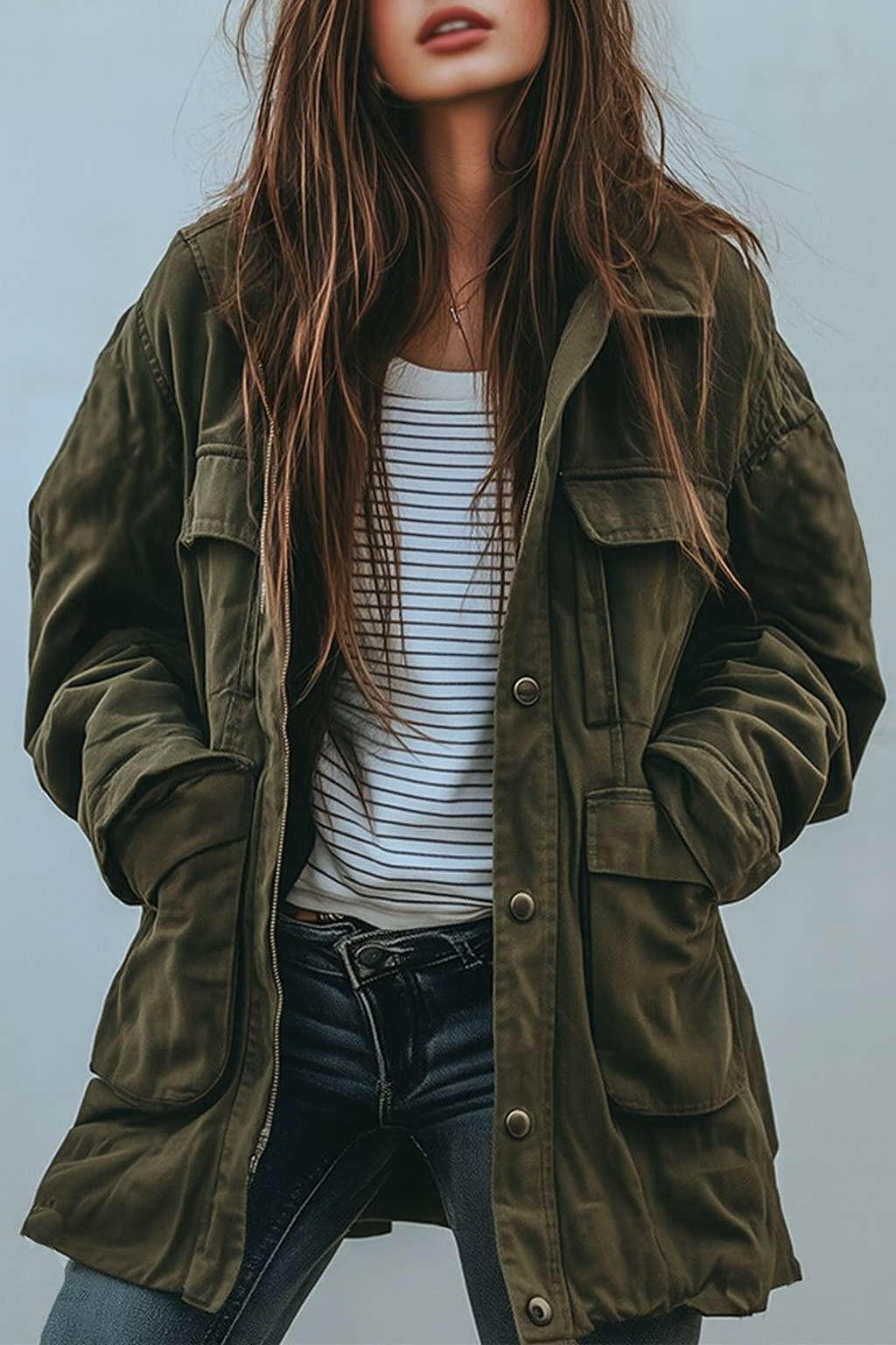 Mathilde Vintage Jacket – Retro damesjas met winddichte bescherming en praktische details