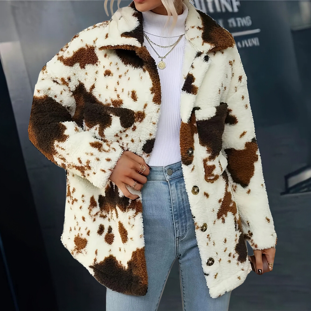 EMILIA - Luxe Winterjas voor Dames in Zwart en Bruin