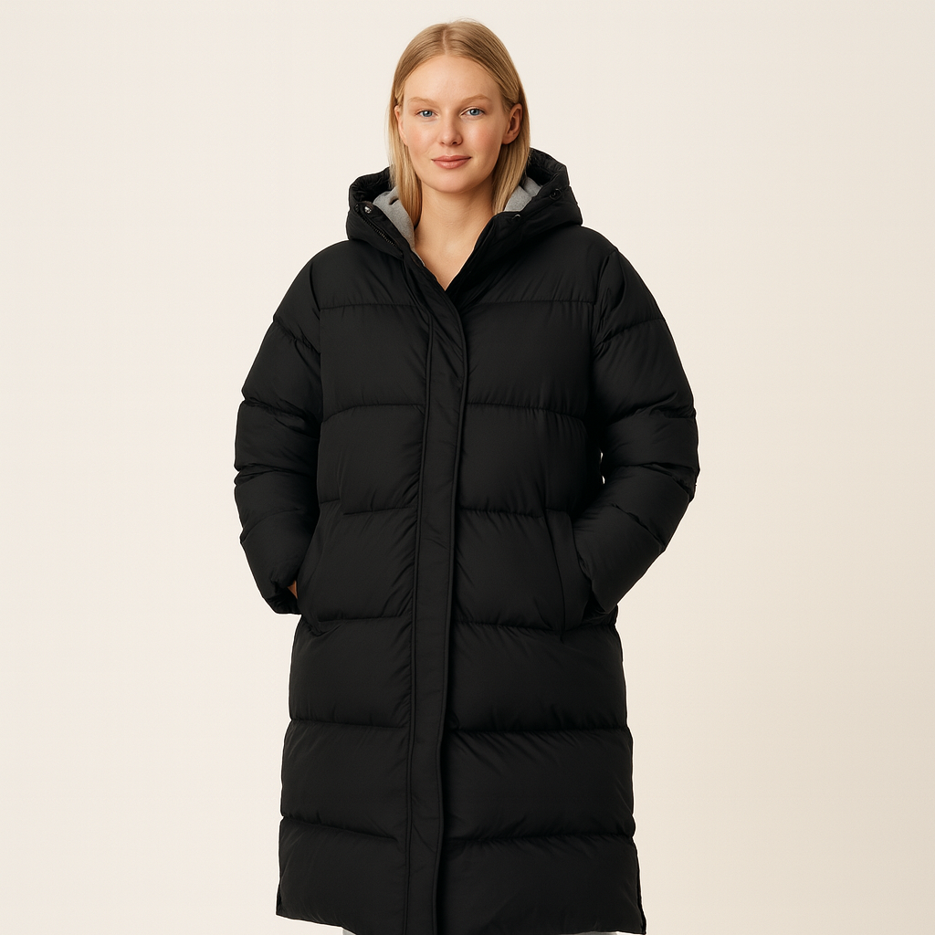 Arlena Winter Down Coat – Luxe Warmte met Tijdloze Elegant﻿ie