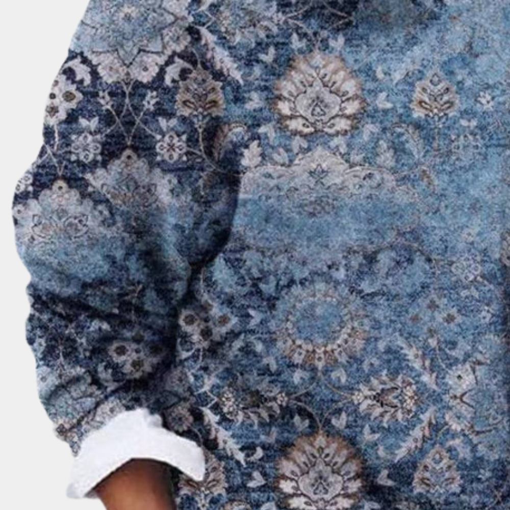 Noa Sweater – Stijlvolle damestrui met trendy print en comfy fit