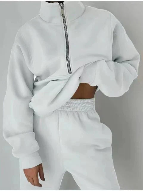 Elaris Sportieve Trainingsset met Rits – Comfort en Stijl in Beweging