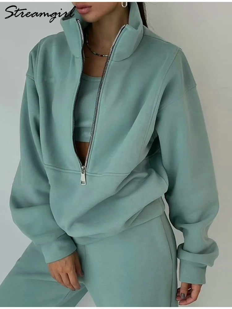 Elaris Sportieve Trainingsset met Rits – Comfort en Stijl in Beweging