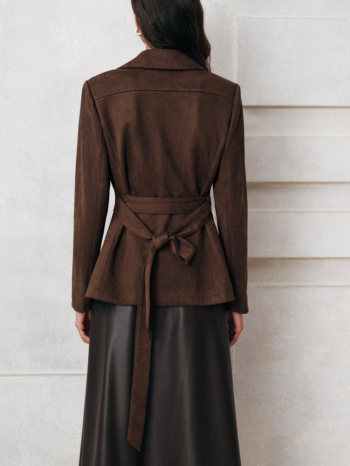 Céline Suède Jas – Tijdloze Luxe in een Verfijnd Design