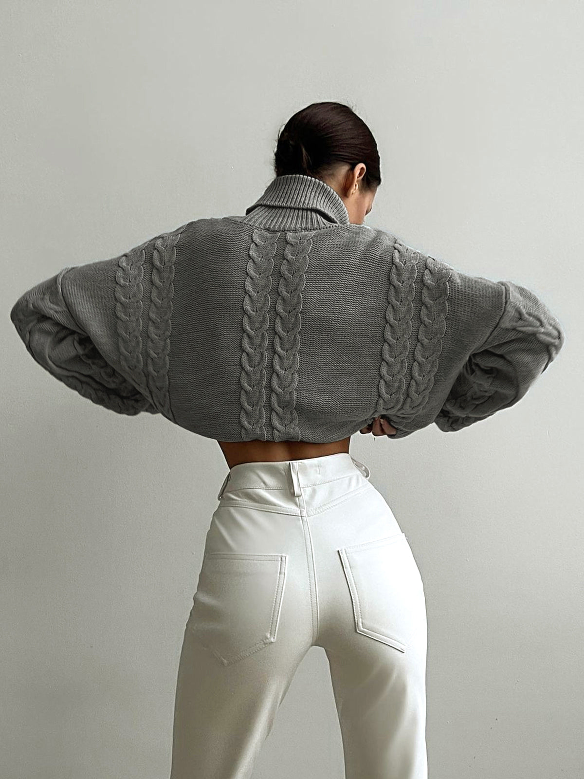 Célina – Oversized dames turtleneck trui van zacht gebreid materiaal