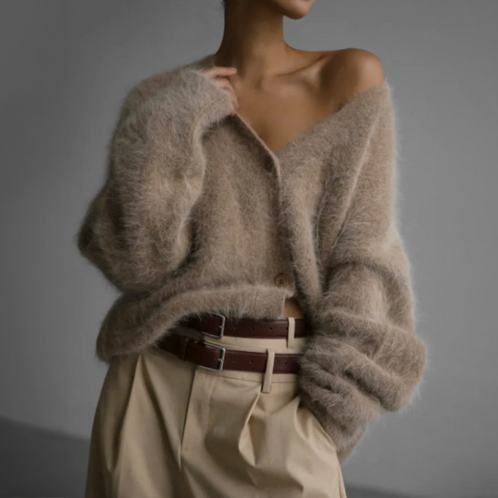 Novara – Oversized Mohair Vest voor Dames