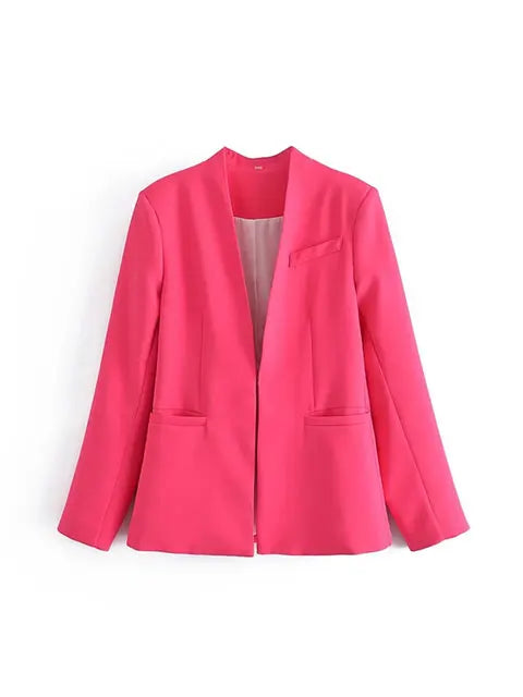 Selvara – Dames Tweedelige Business Set met Blazer & Slim-Fit Broek