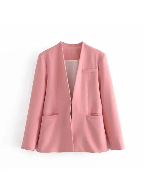 Selvara – Dames Tweedelige Business Set met Blazer & Slim-Fit Broek