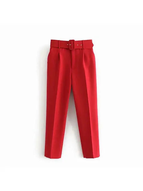 Selvara – Dames Tweedelige Business Set met Blazer & Slim-Fit Broek