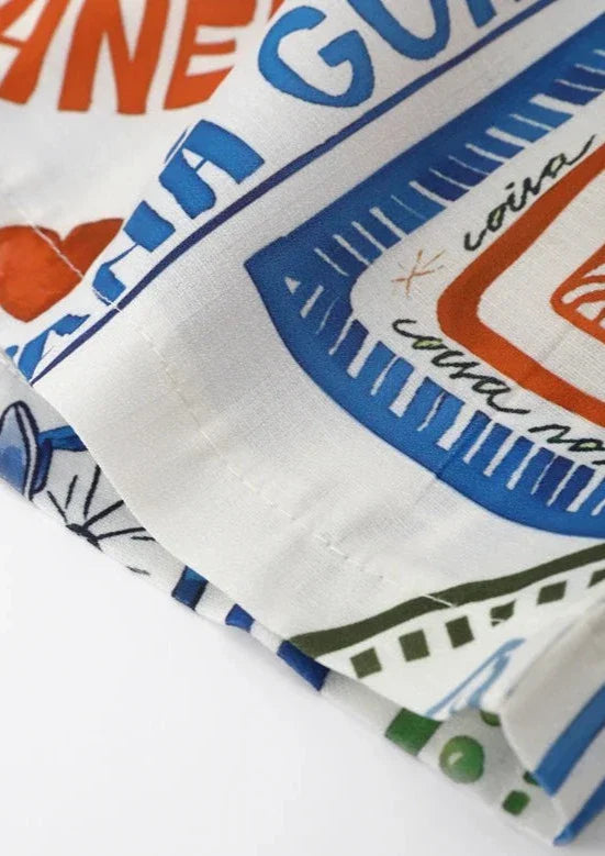 Dames linnen zomerset met oversized shirt en shorts – luchtig en casual