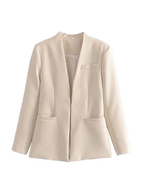 Selvara – Dames Tweedelige Business Set met Blazer & Slim-Fit Broek