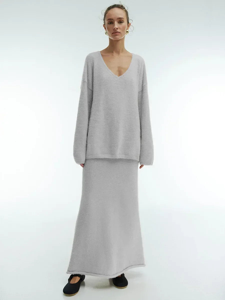 Elena Gebreide Set – Tijdloze Comfort & Stijl in Één