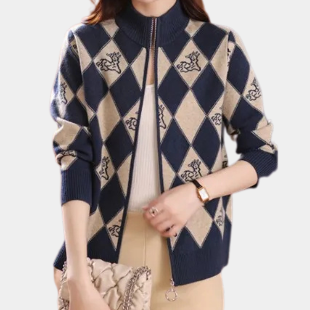 Serelune – Elegant damesvest met rits en vrouwelijke pasvorm