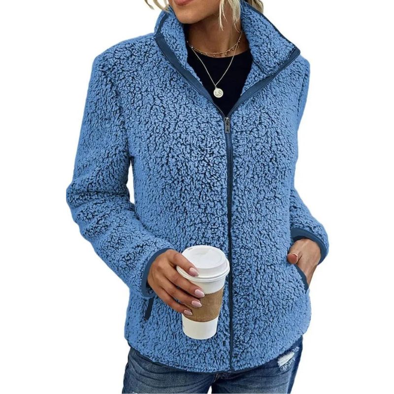 Noelle – Luxe Fleece Jacket met Tijdloze Elegantie en Zachte Warmte