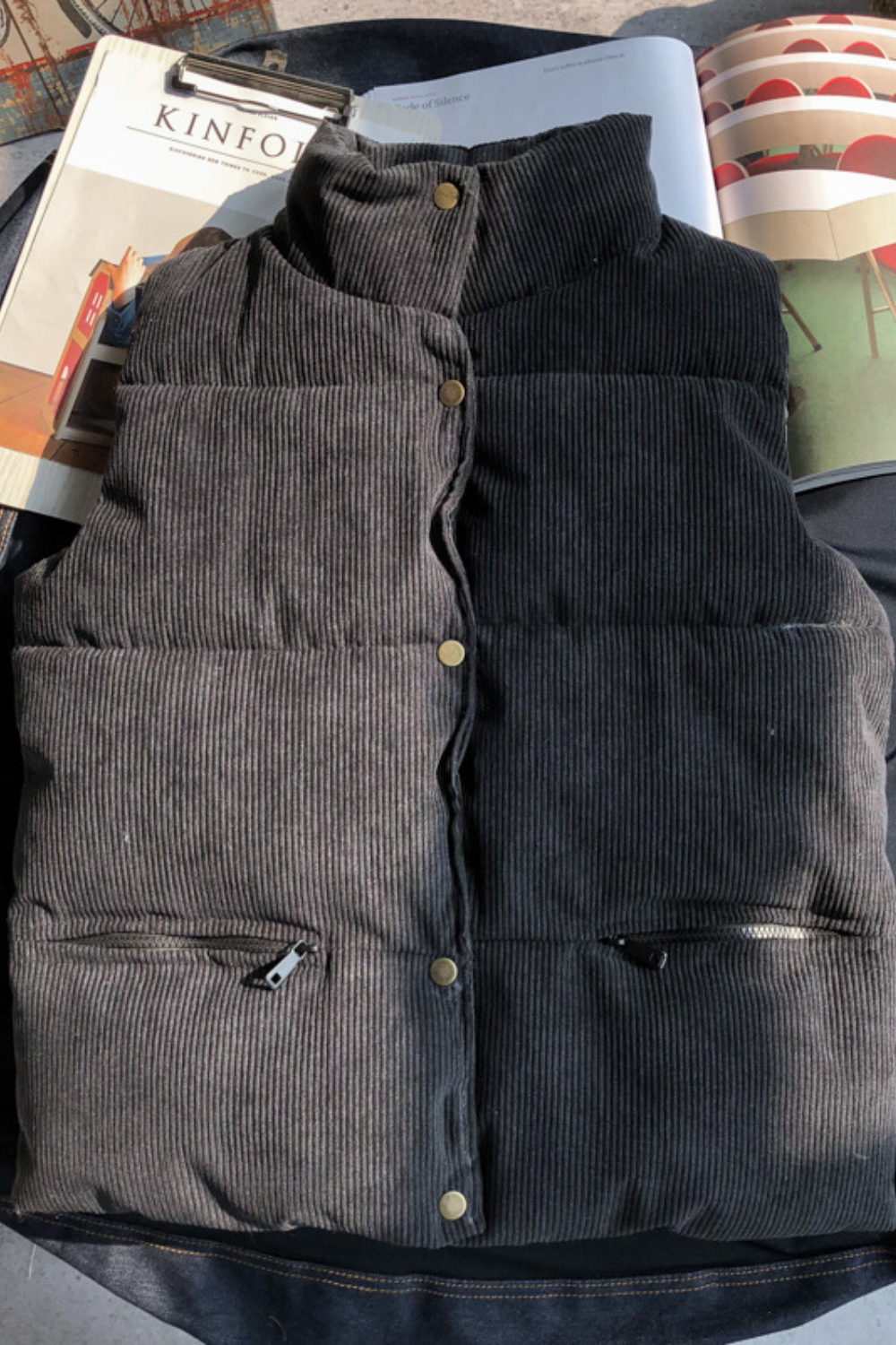 Solenne Vest – Warme Casual Elegantie in Katoen