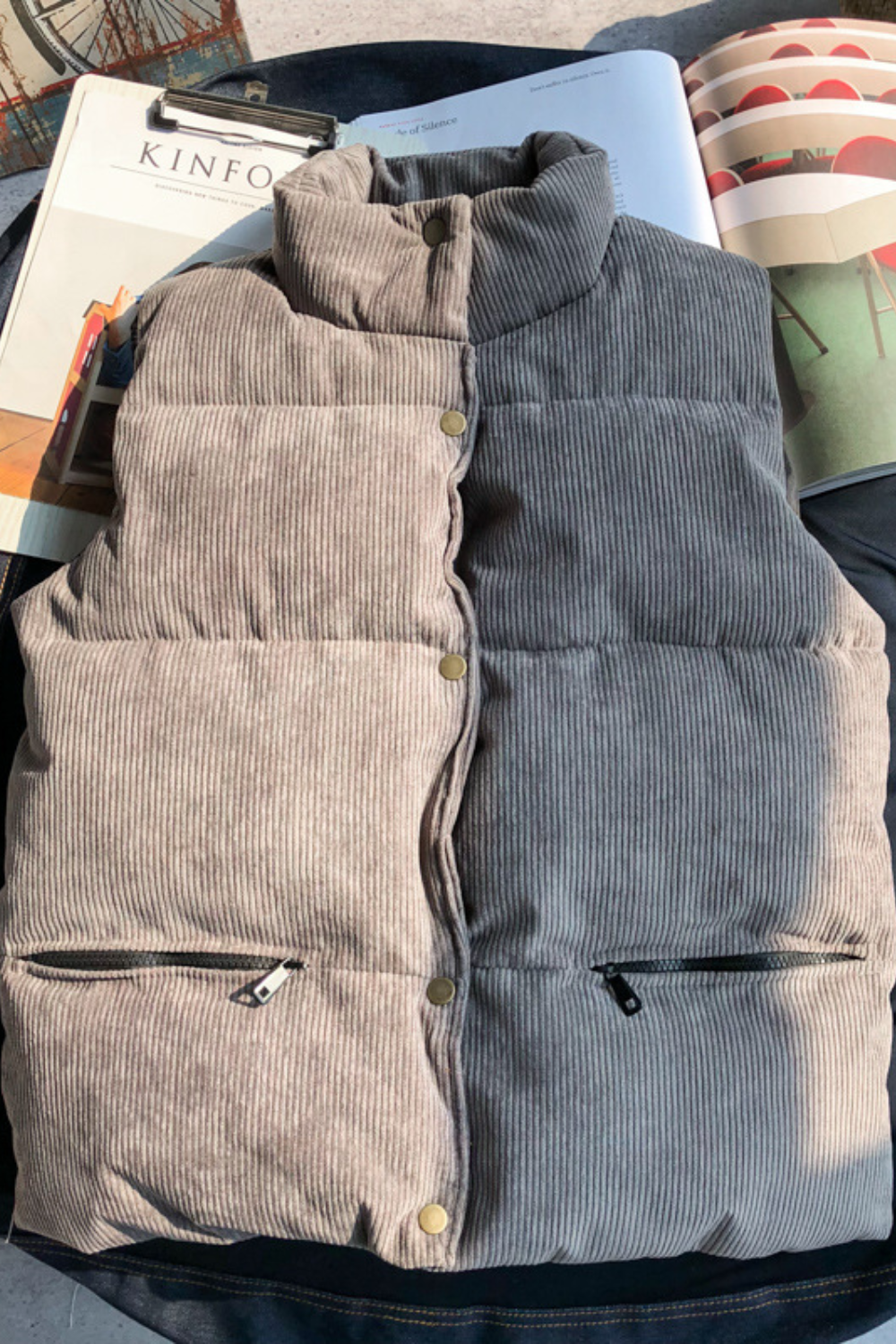 Solenne Vest – Warme Casual Elegantie in Katoen