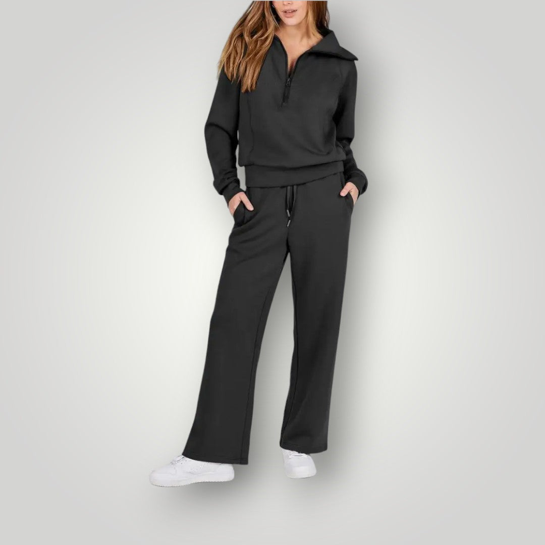 Lunaria – Luxe Loungewear Set met Moeiteloze Elegantie