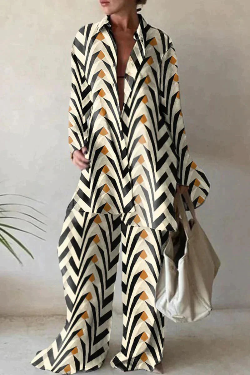 Lunavelle – Zomers damespak van luchtig linnen met moeiteloze elegantie