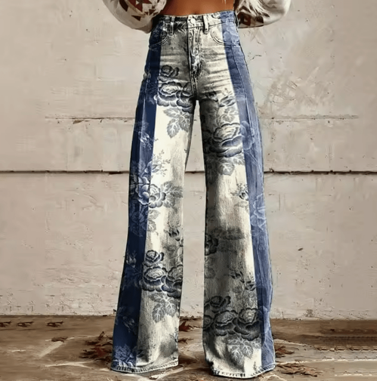 Naleya Boho Vintage Broek – Luchtige Elegantie met een Vleugje Retro