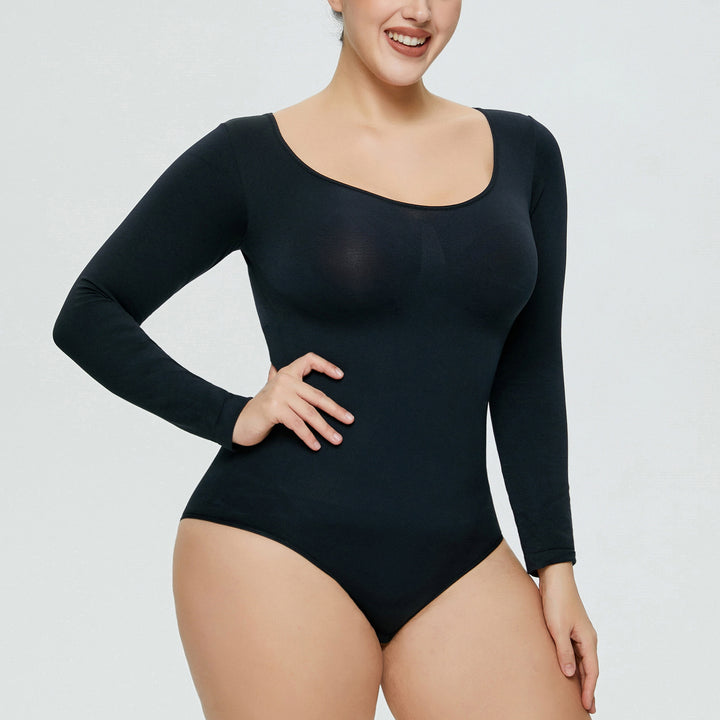 Naadloze Shapewear Bodysuit met Lange Mouwen