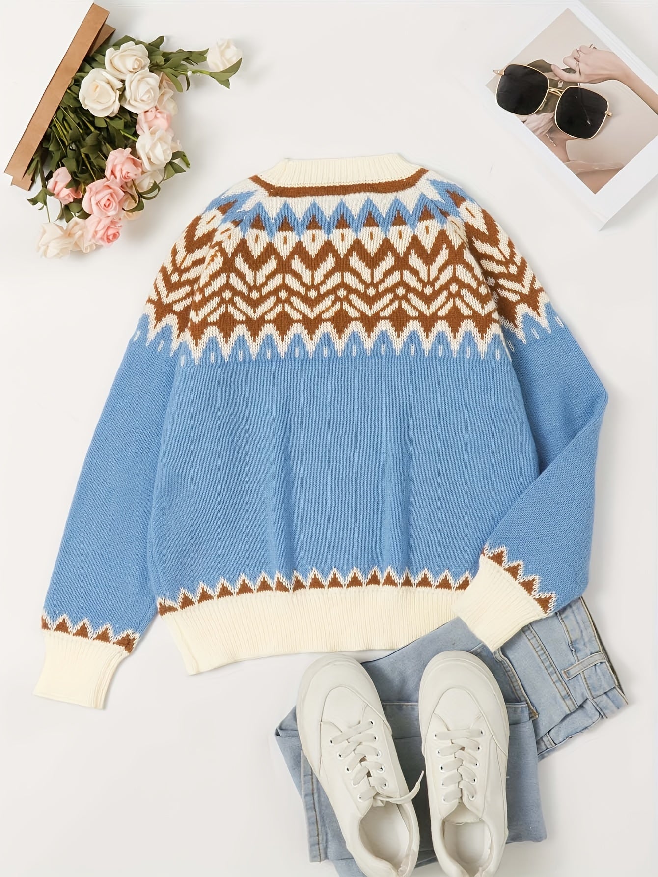 Isola Dames Trui met Hoge Hals – Warmte & Kleur in Stijl