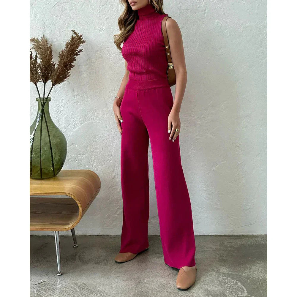 Solenne – 3-Delige Gebreide Co-ord Set met Luxe Comfort en Tijdloze Elegant﻿ie