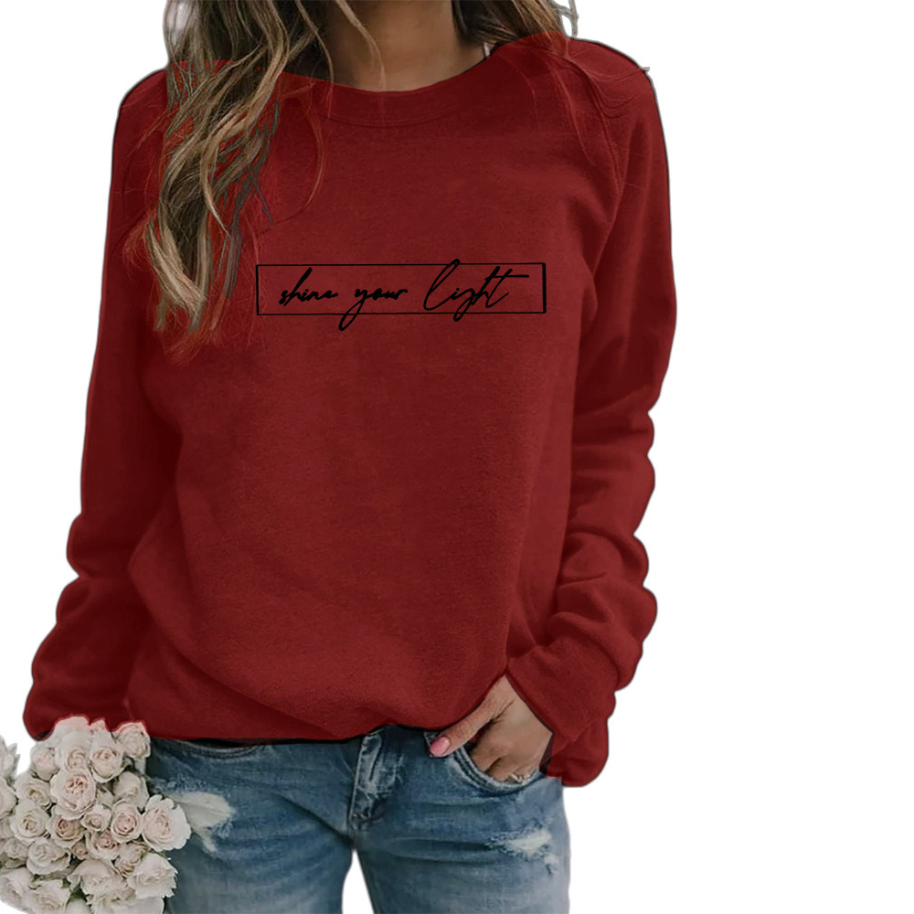 Elaris – Oversized Dames Sweatshirt met Slogan Print