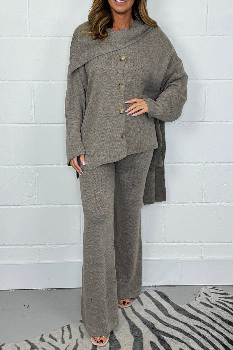 Odina Gebreide Set – Warm, Luxueus en Moeiteloos Stijlvol