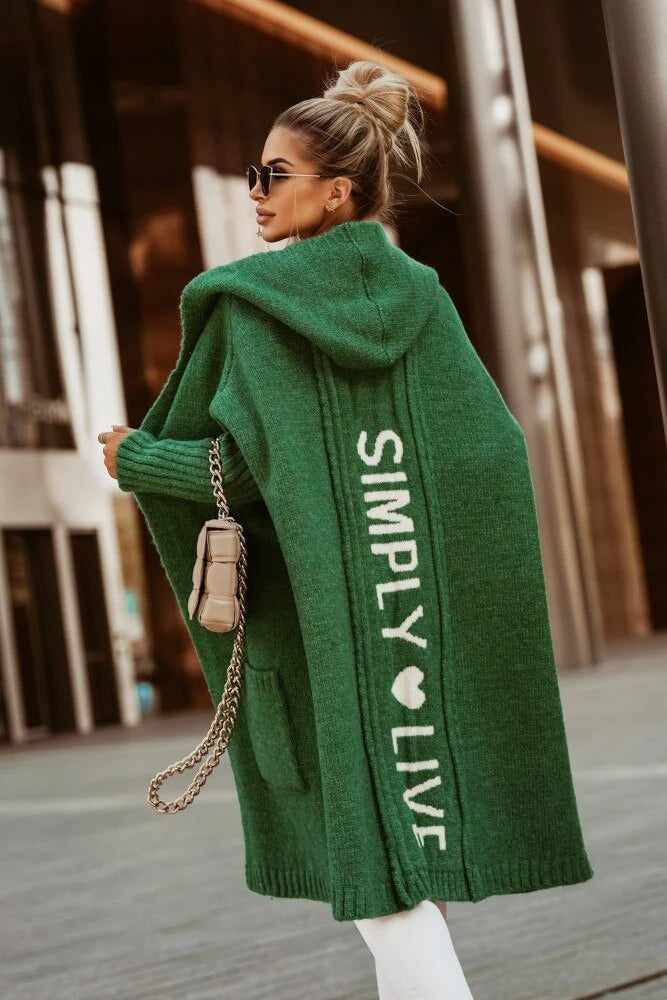 Brivanna – Lange dames cardigan met oversized pasvorm en tijdloze elegantie