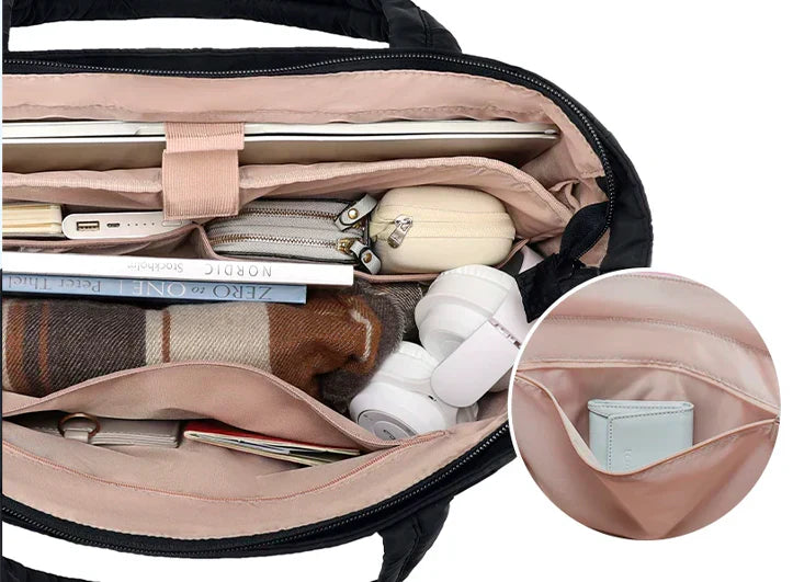 Maelis – Trendy gewatteerde puffer tas voor dames