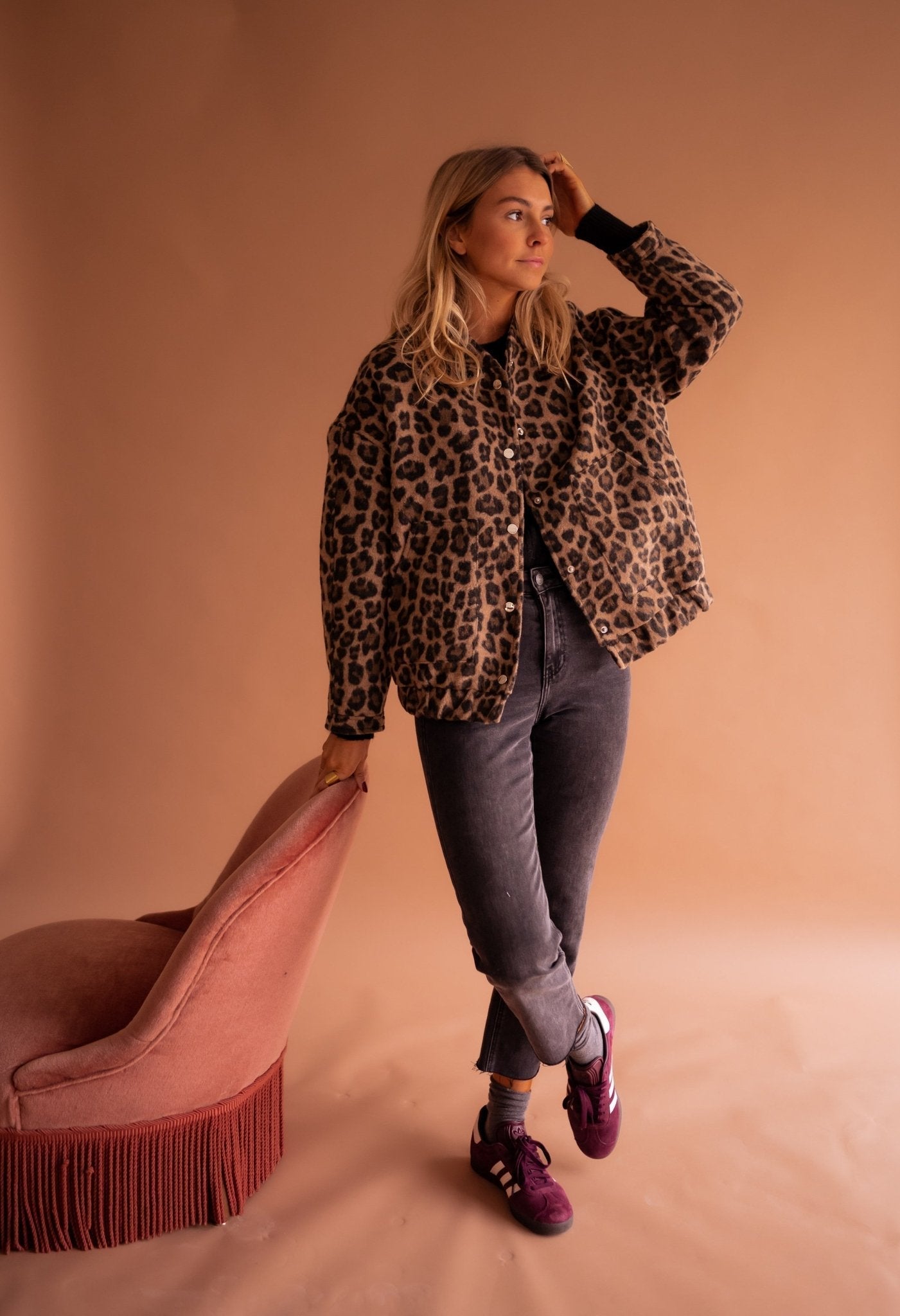 Noor – Trendy Animalprint Jasje met Luxe Voering