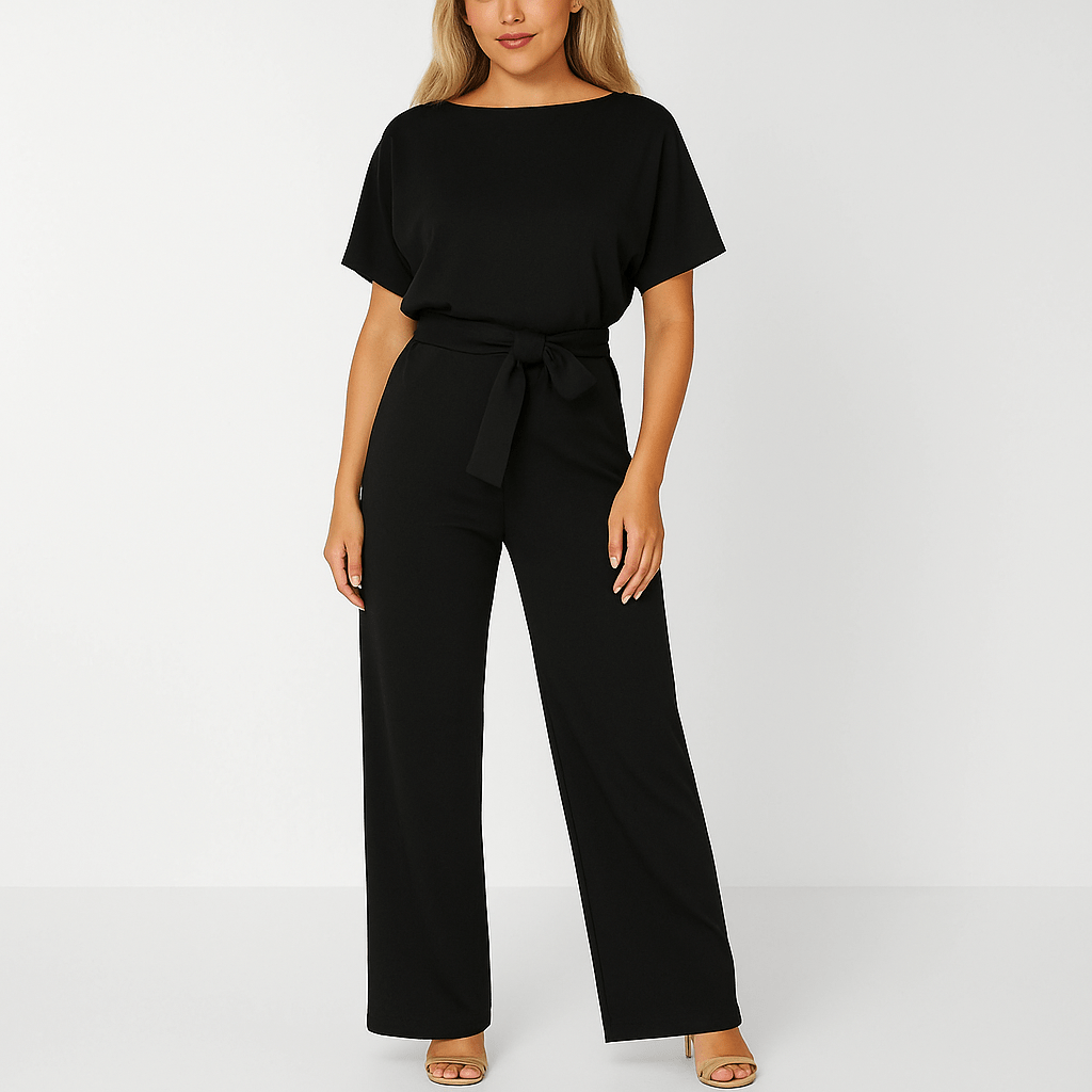 Noëlle – Elegante Jumpsuit met Strikceintuur en Tijdloze Uitstraling