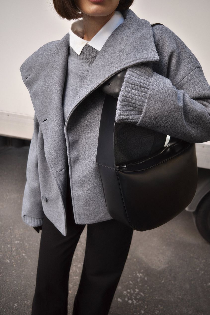 Isalynn – Wolblend winterjas met dubbele knoopsluiting voor dames