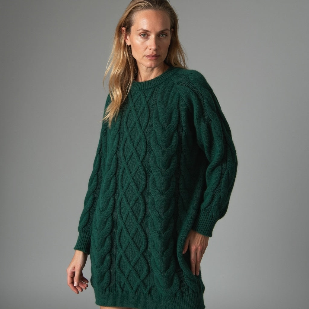 Elysora – Warme Gebreide Trui met Elegante Snit, Tijdloos & Comfortabel voor Winterdagen