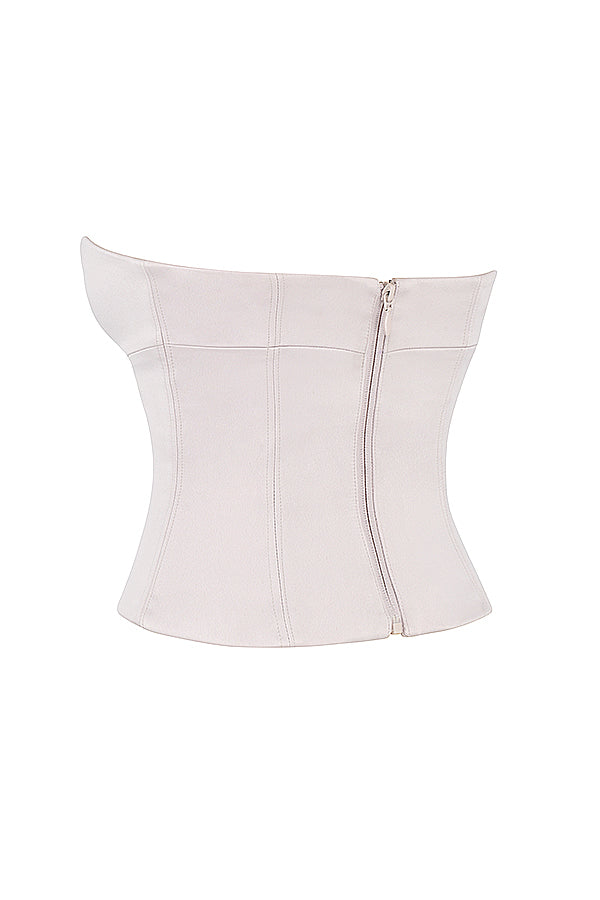 Seliora Satijnen Co-ord Set – Luxe Bandloze Top & Rechte Broek