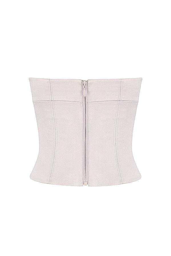 Seliora Satijnen Co-ord Set – Luxe Bandloze Top & Rechte Broek