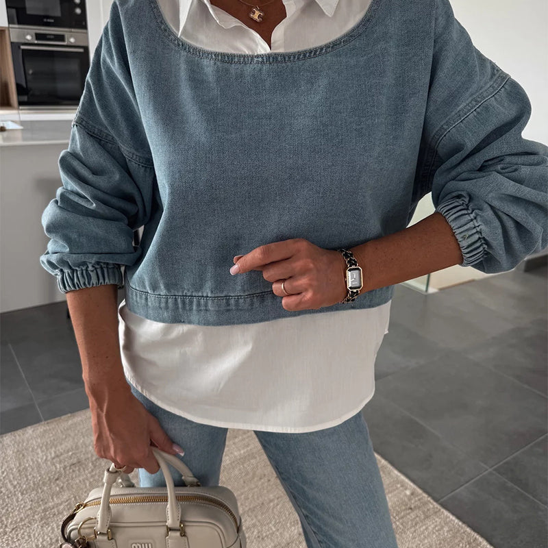 Maëlle Casual Tweedelige Set – Moeiteloze Stijl met een Chic Accent