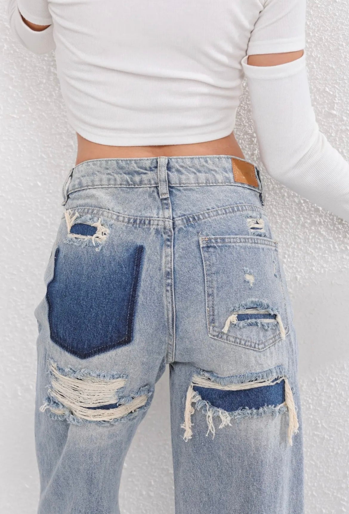 Maivora – Vintage ripped jeans met stoere twist en tijdloze uitstraling